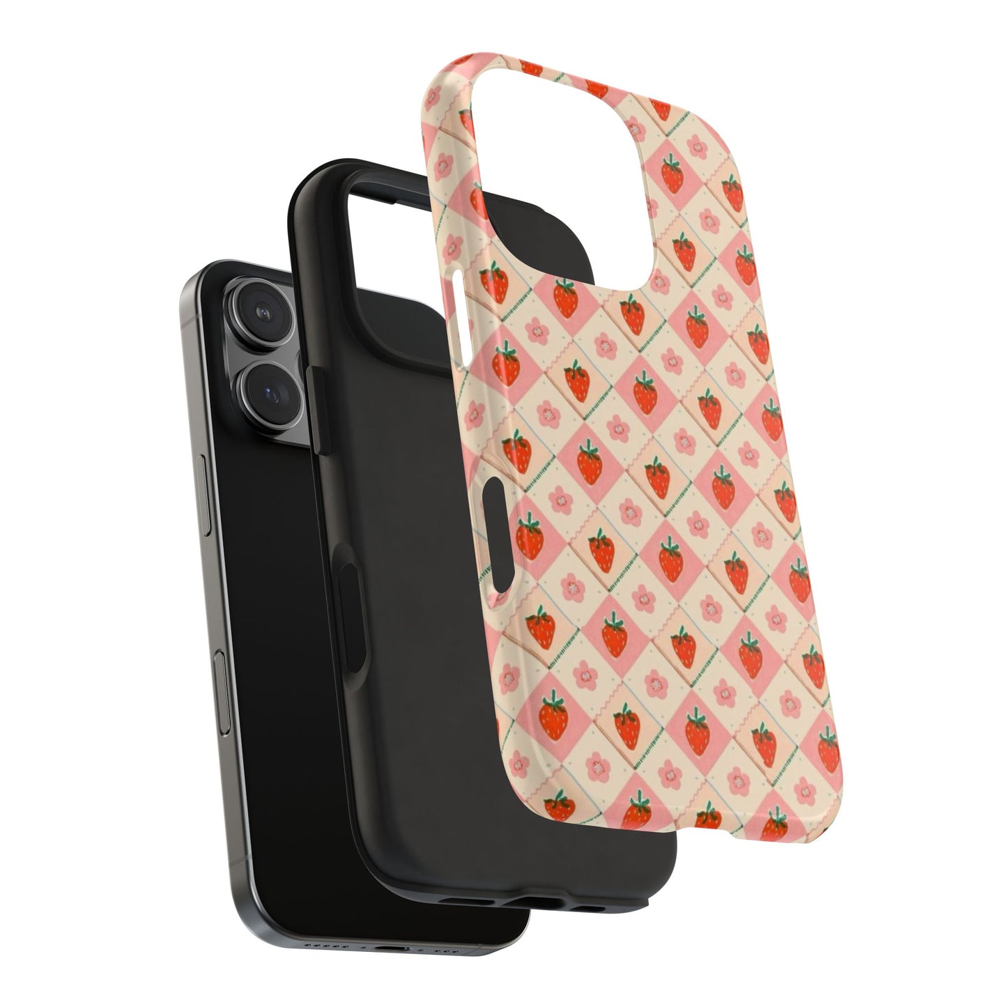 Cute Strawberry Pattern Case