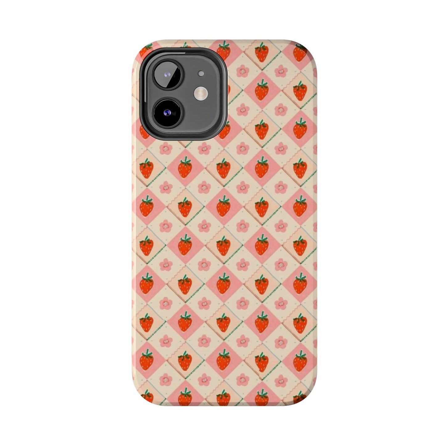 Cute Strawberry Pattern Case