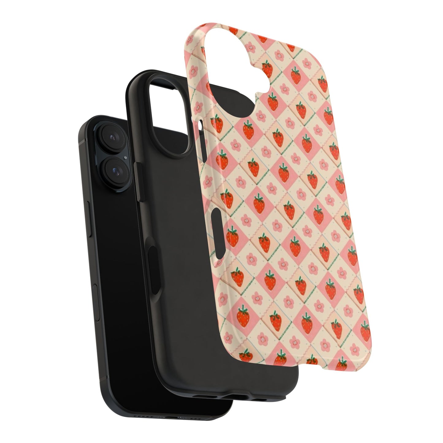 Cute Strawberry Pattern Case