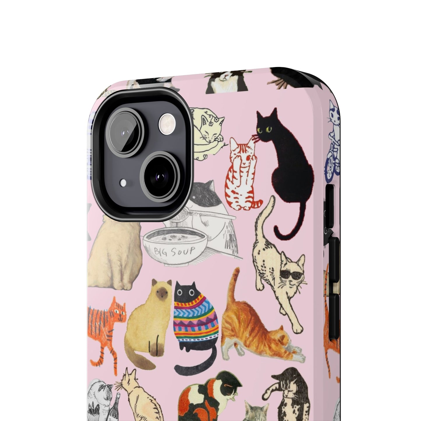 Cat Pattern Tough Phone Case
