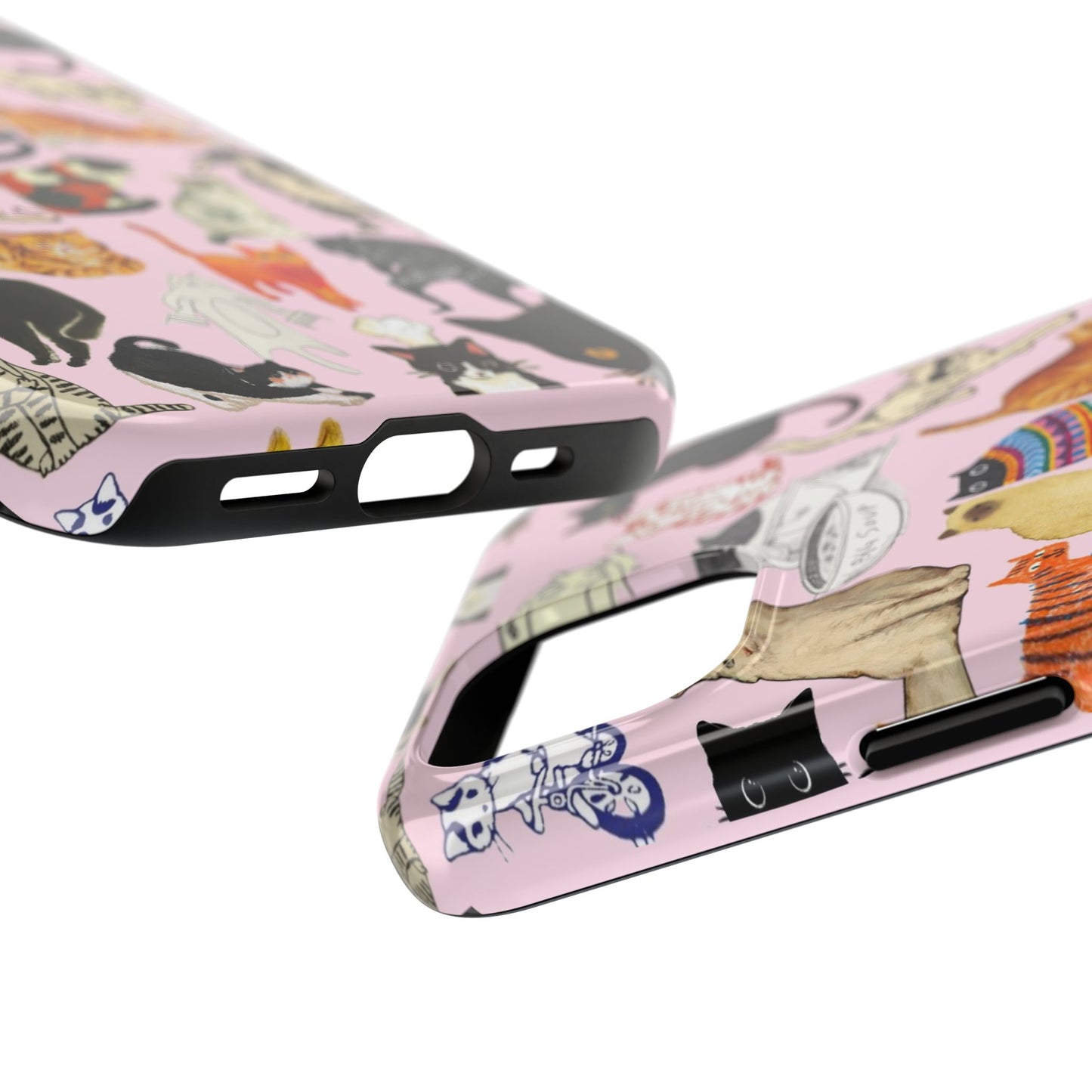 Cat Pattern Tough Phone Case