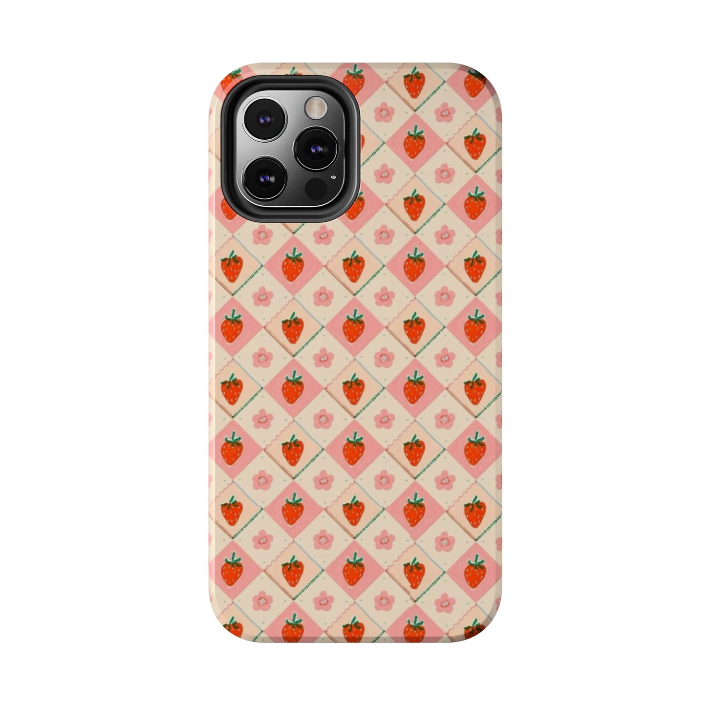 Cute Strawberry Pattern Case