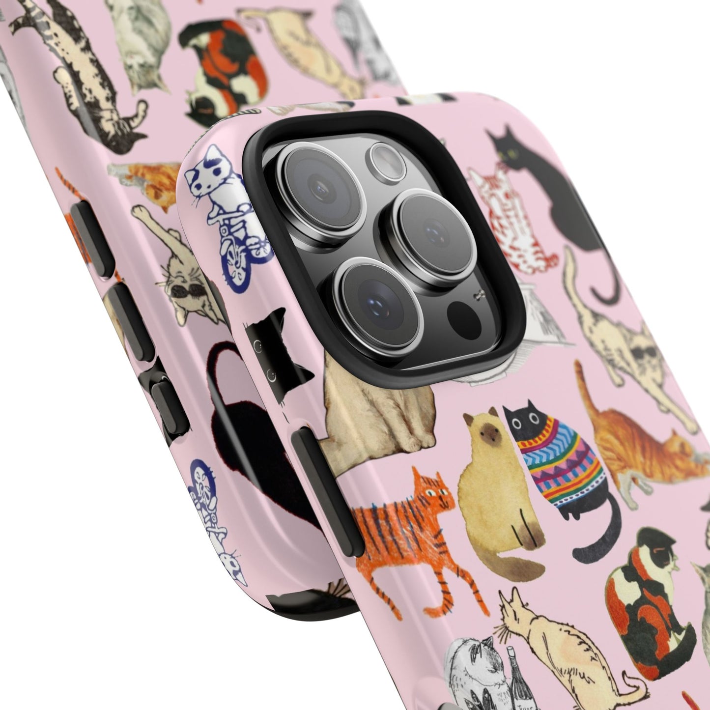Cat Pattern Tough Phone Case