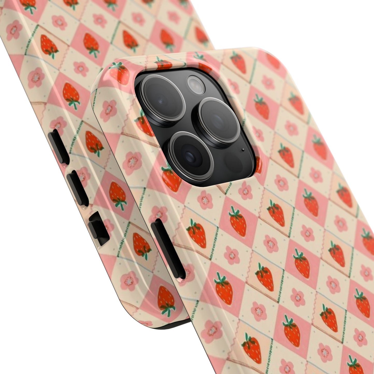 Cute Strawberry Pattern Case