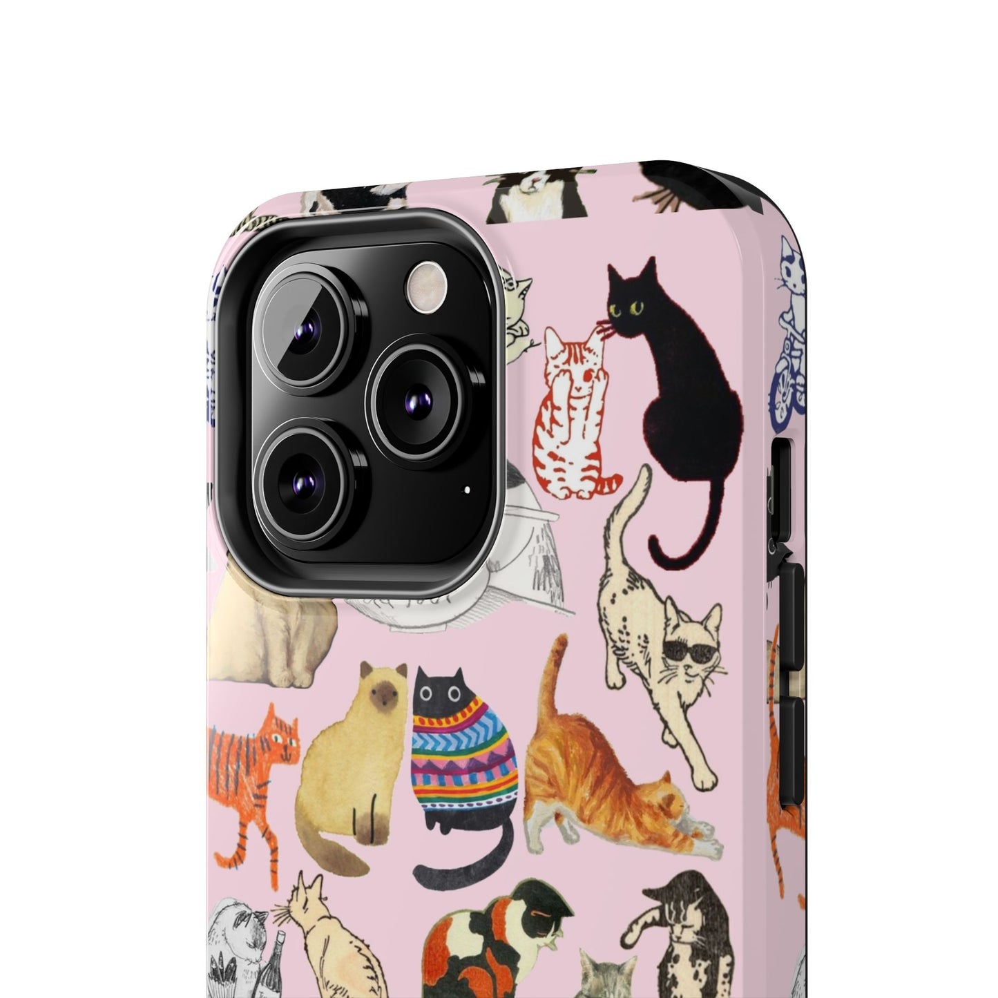 Cat Pattern Tough Phone Case