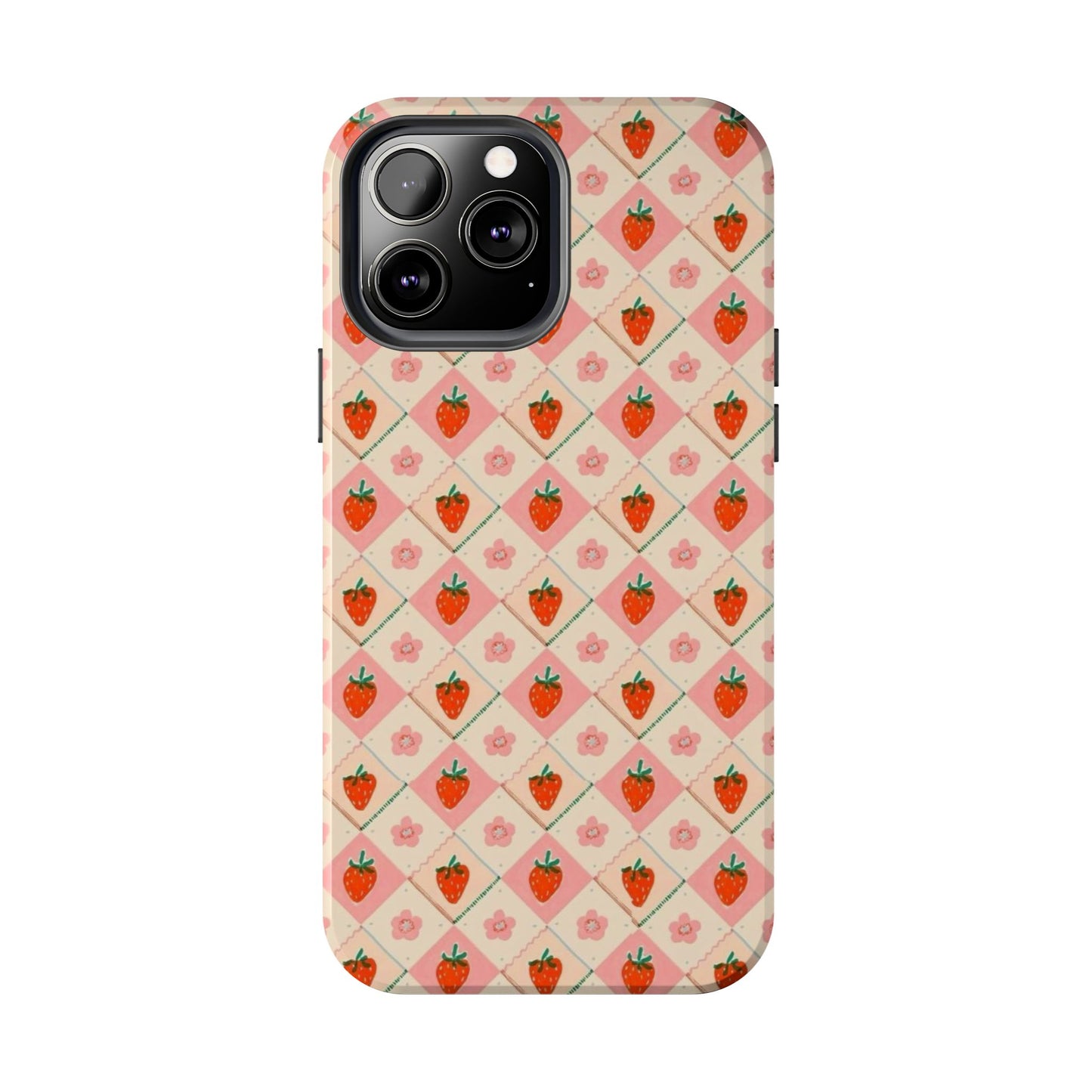 Cute Strawberry Pattern Case