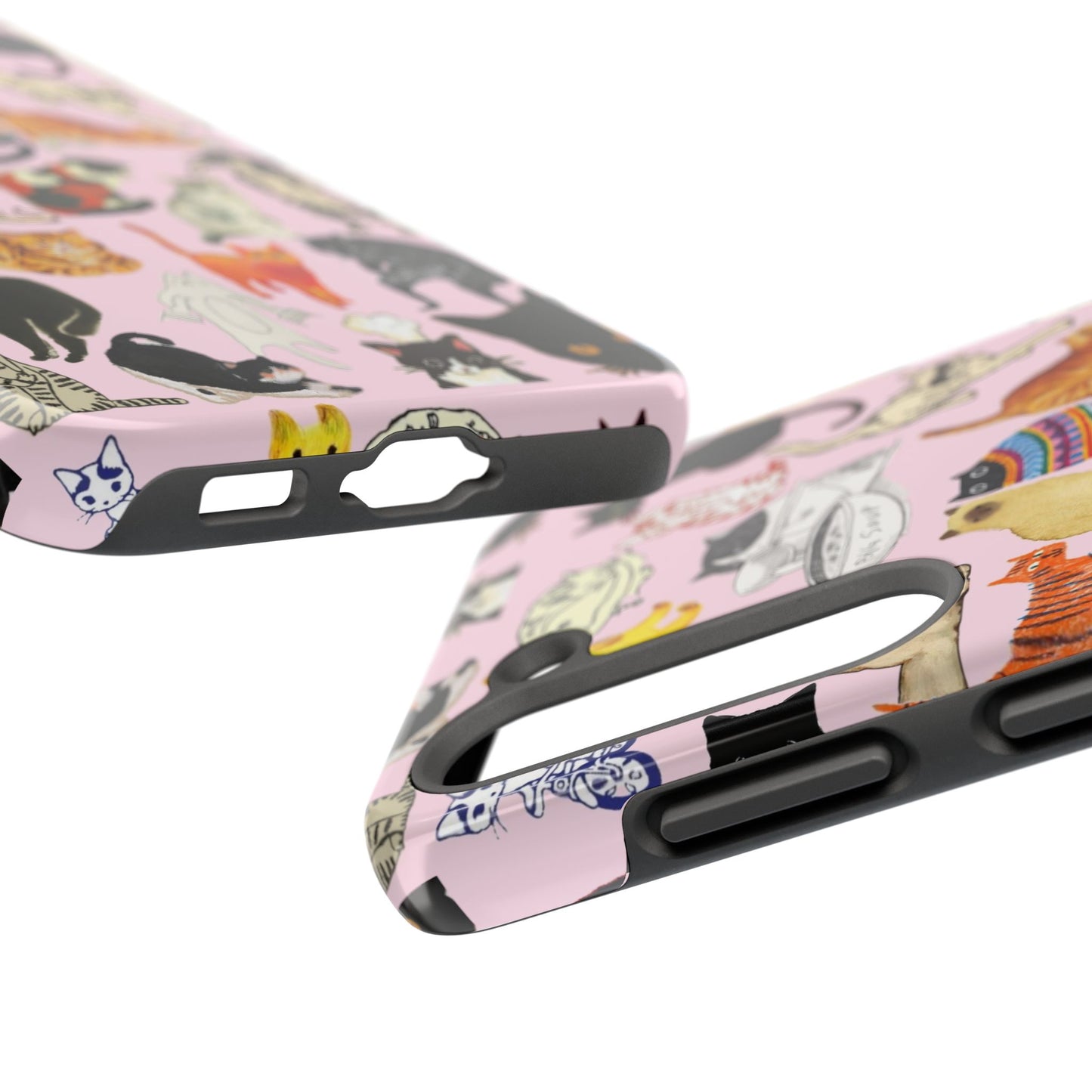 Cat Pattern Tough Phone Case