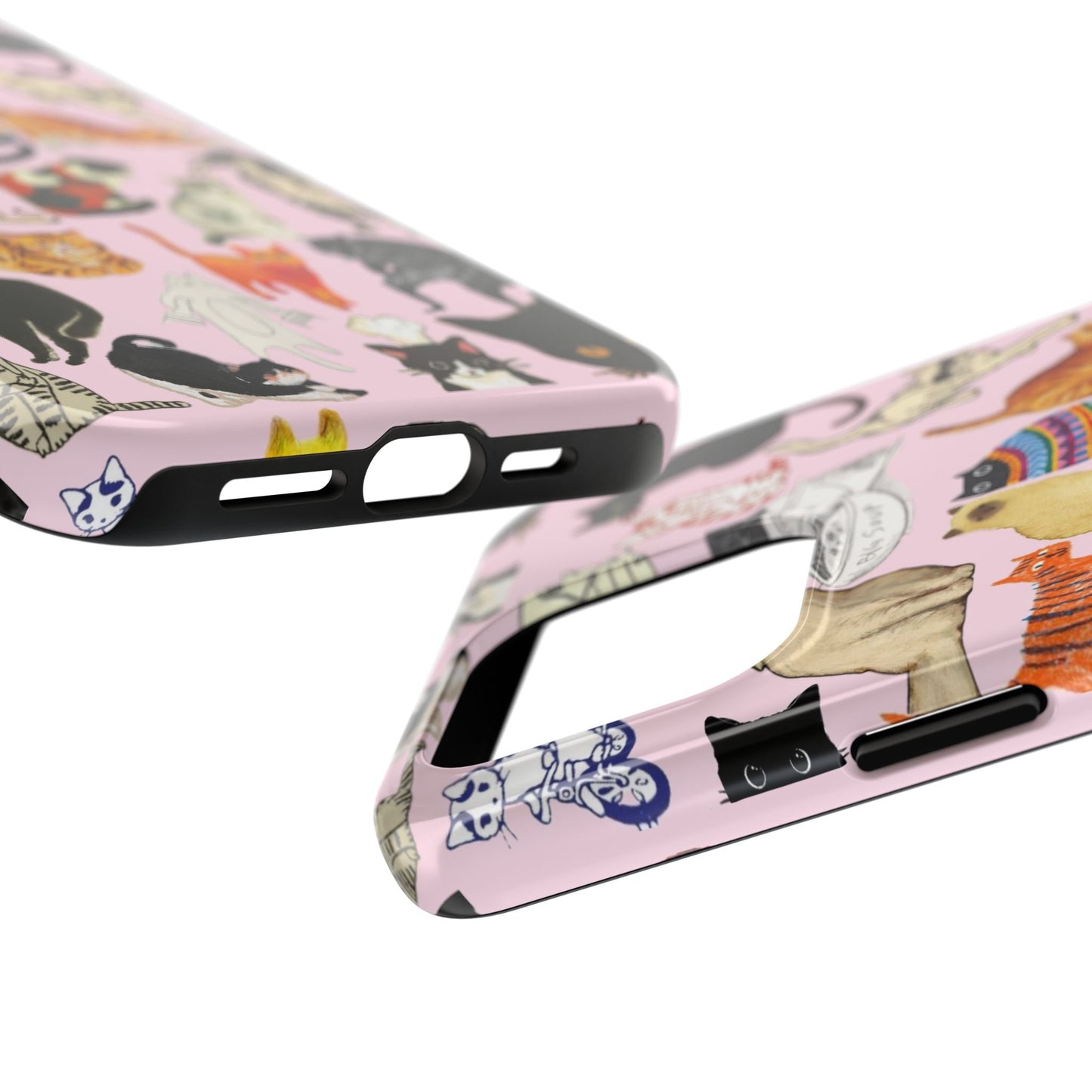 Cat Pattern Tough Phone Case