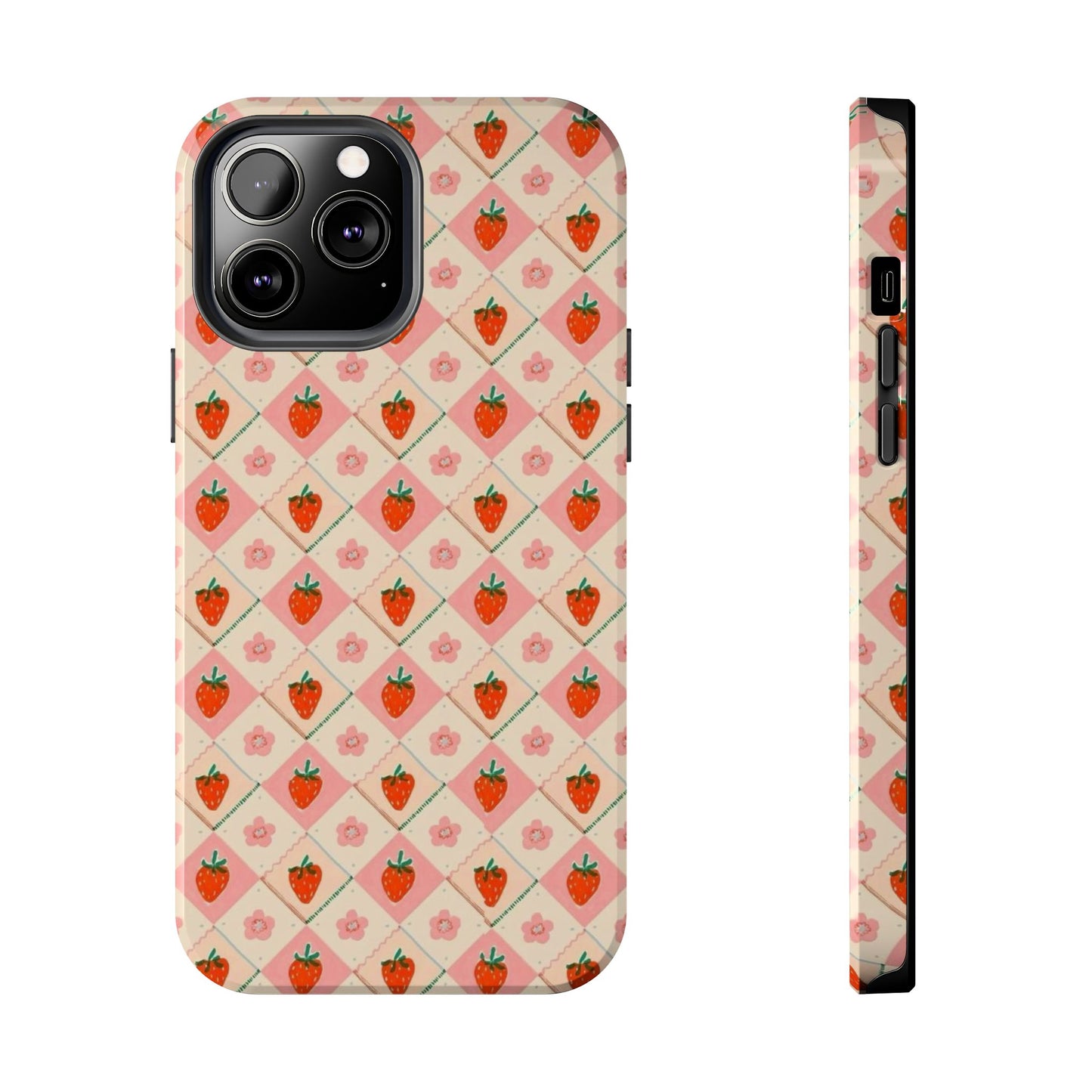 Cute Strawberry Pattern Case