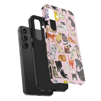 Cat Pattern Tough Phone Case