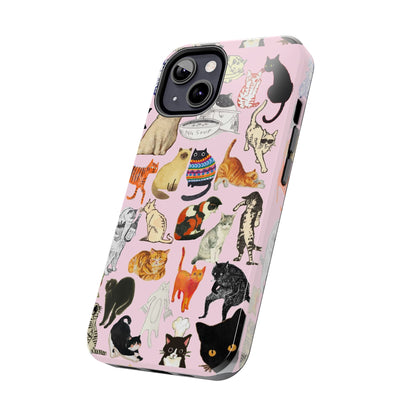 Cat Pattern Tough Phone Case