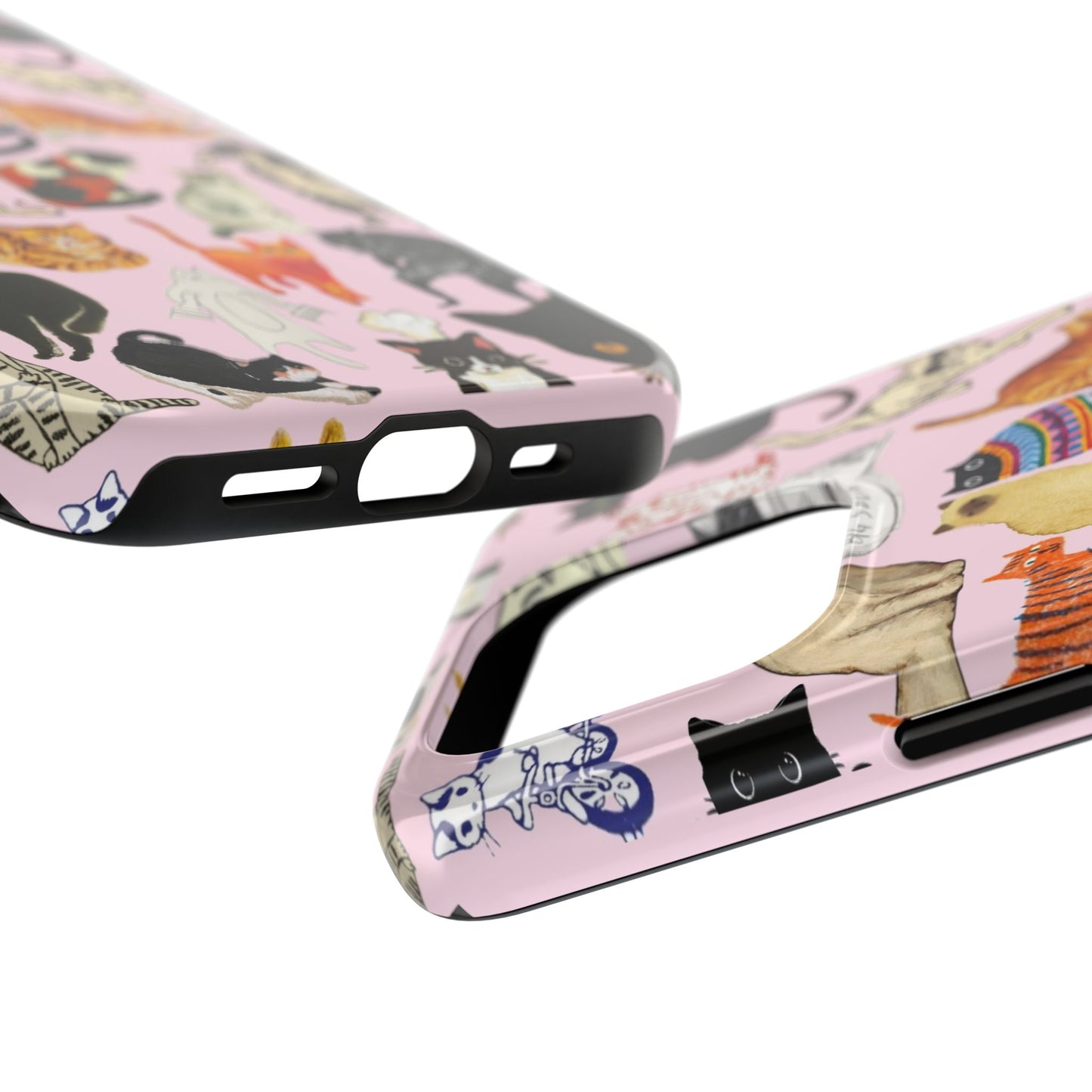 Cat Pattern Tough Phone Case