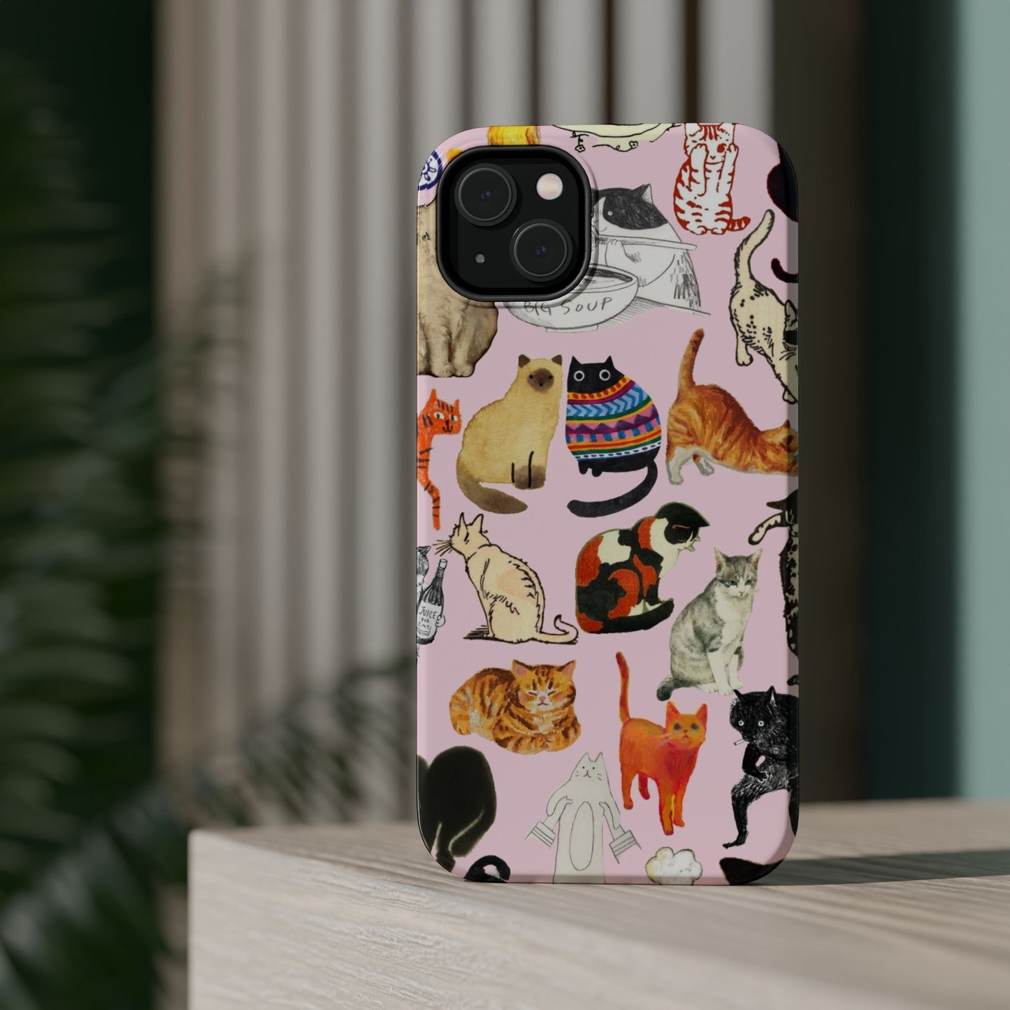Cat Pattern Magsafe Case
